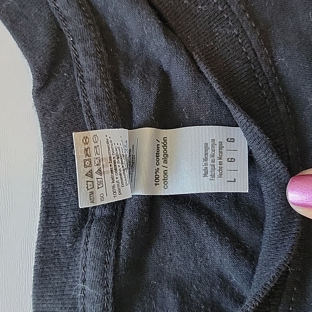 Unisex Black I Can't Breathe Short Sleeve T-Shirt Sz L - Picture 8 of 8